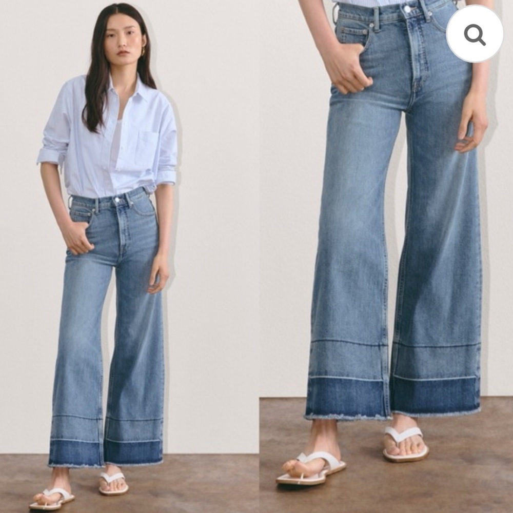 Everlane High Rise Sailor Cropped Jeans